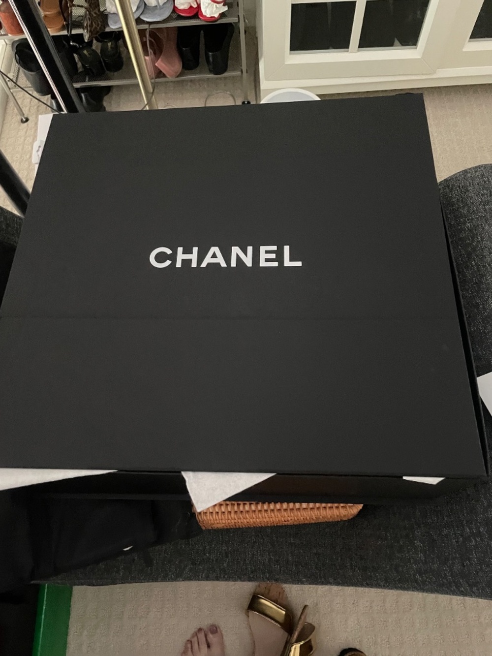 Chanel 26A Urban Essential East West Shopping Bag - Leopard Print Tweed & Black - Picture 11 of 15